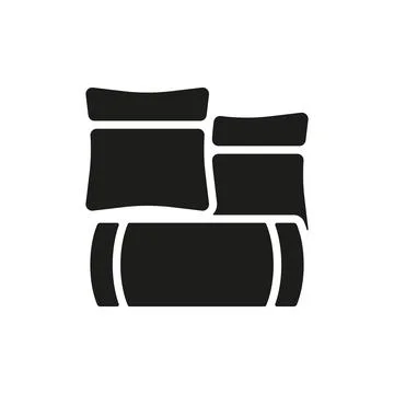Throw pillow icon vector design templates simple and modern Stock Illustration