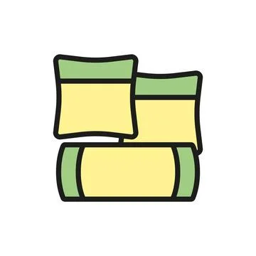 Throw pillow icon vector design templates simple and modern Stock Illustration