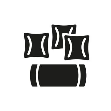 Throw pillow icon vector design templates simple and modern Stock Illustration
