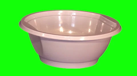 Throwaway soup plate Video stock 47851504