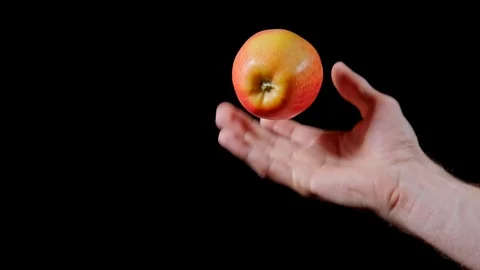 Throwing apple Video stock 98219118
