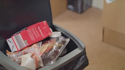 Throwing Away A Packet Of Crisps (Walkers) Stock Footage 95681457