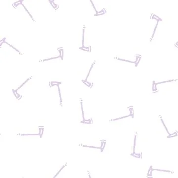 Throwing axe tool glyph seamless pattern イラスト素材