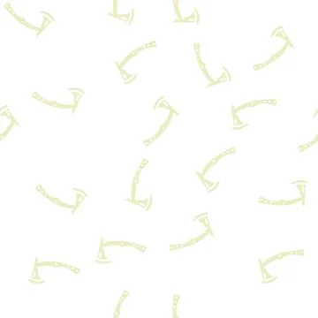Throwing axe tool glyph vector seamless pattern イラスト素材