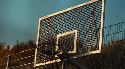 Throwing the ball in the basket. Stock Footage 67446616