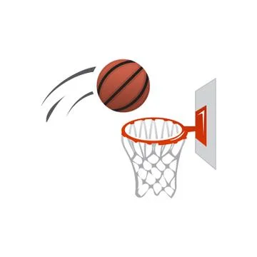 Throwing basket ball illustration Stock Illustration