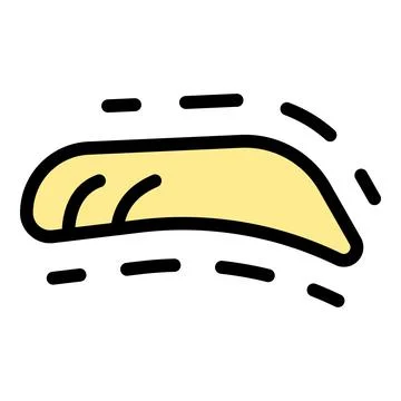 Throwing boomerang flying fast in air with motion lines Stock Illustration