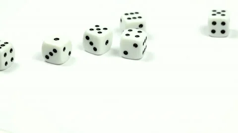 Throwing dice Stock Footage 34392922