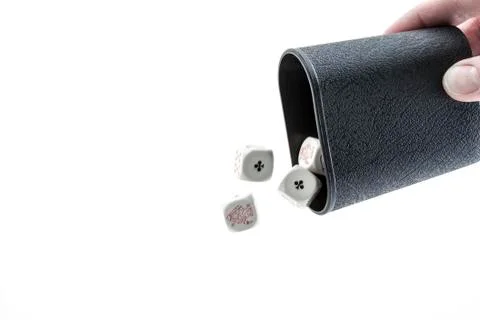 Throwing dices 스톡 사진