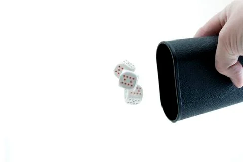 Throwing dices 스톡 사진
