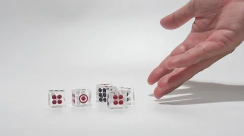 Throwing dices Stock Photos