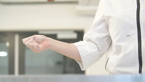 Throwing flour - 1080p50 - Slomo Stock Footage 80219700