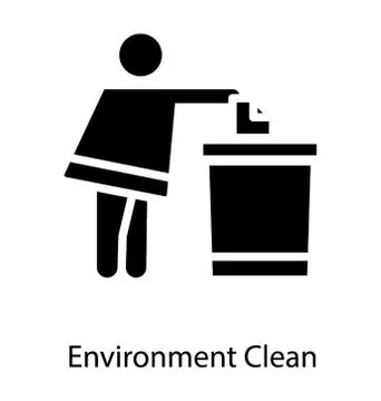 Throwing Garbage Vector Stock Illustration