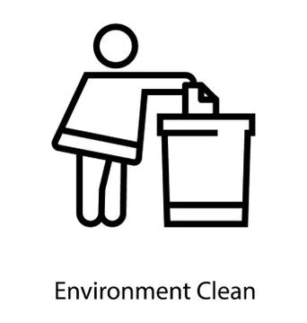 Throwing Garbage Vector Illustrazione stock