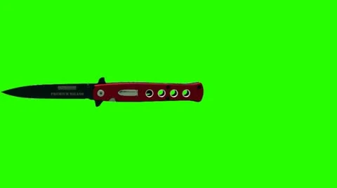 Throwing Knife on a Green Screen Backgr... | Stock Video | Pond5