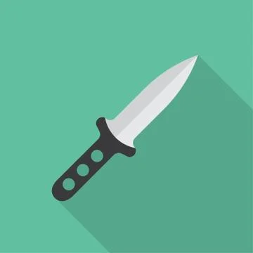 Throwing knife vector illustration. Stock Illustration