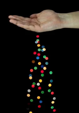 Throwing lights Stock Photos