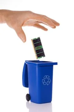 Throwing Memory Away Stock Photos