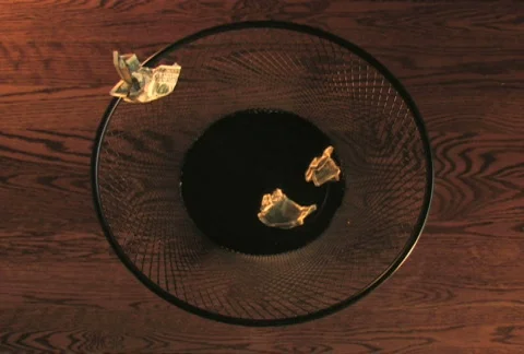 Throwing Money Away 1 Stock Footage 285685