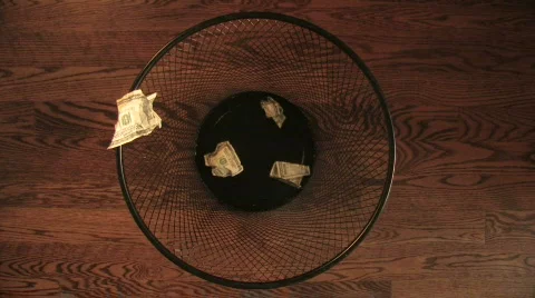 Throwing Money Away 2 Stock Footage 285565