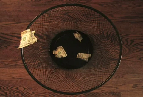 Throwing Money Away 2 Stock Footage 285686