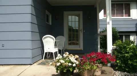 Throwing Newspaper at Front Door 스톡 동영상 12614613