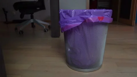 Throwing rubbish in the bin Stock Footage 160728584