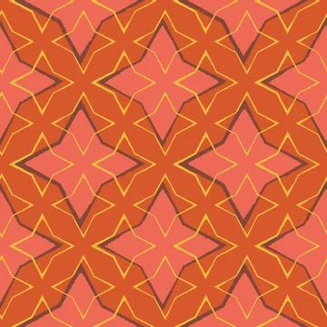 A throwing stars geometric seamless vector pattern Stock Illustration