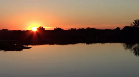 Throwing a stone in a pond Stock Footage 34341994