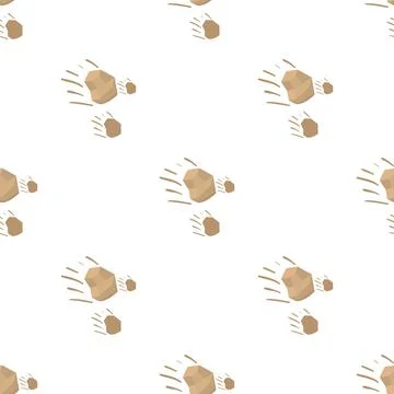Throwing stones pattern seamless vector Stock Illustration