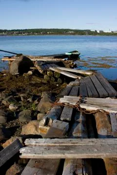 The thrown boat Stock Photos