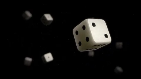 Thrown Dice in Slow Motion 스톡 동영상 69244006