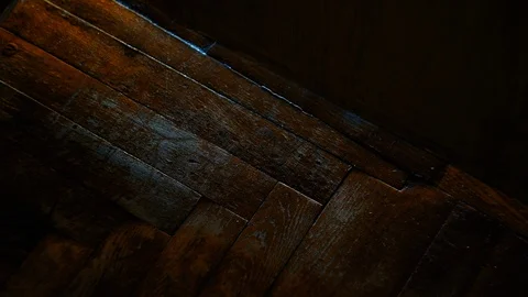 Thrown under the door a modern CD with the inscription Video stock 129704124