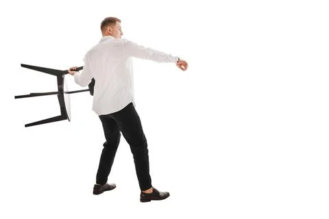 Throws a chair Stock Photos