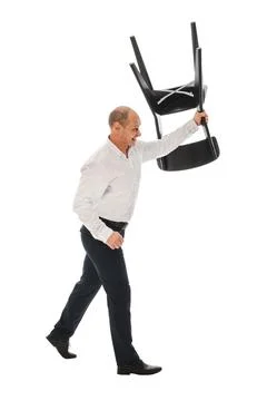 Throws a chair Stock Photos