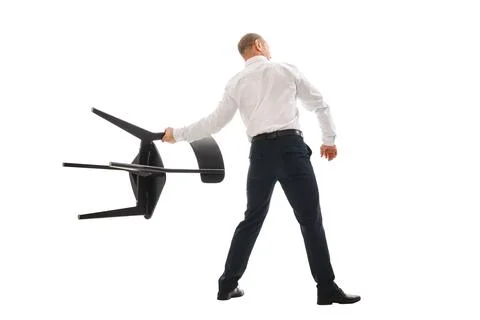 Throws a chair Stock Photos