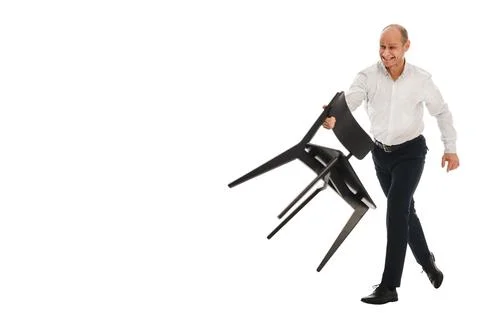 Throws a chair Stock Photos