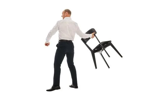 Throws a chair Stock Photos