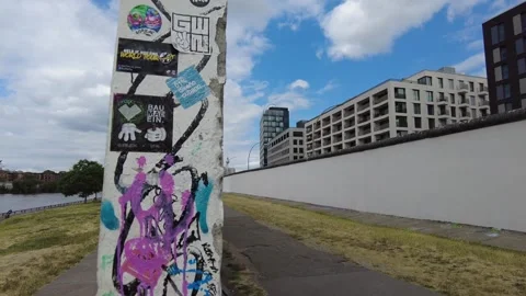 Thru the Berlin Wall Stock Footage 282190226