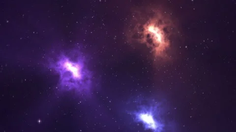 Thru the stars - Clockwise - HD Stock Footage 45706636