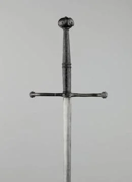 Thrusting Sword (Estoc) Made 1515 1550 Germany. Stiff-bladed swords or est... Stock Photos