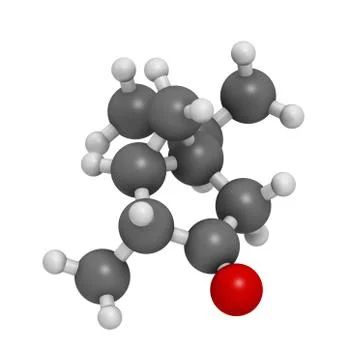 Thujone absinthe molecule, chemical structure. Stock Illustration