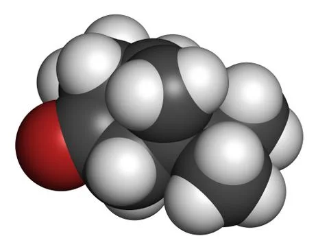 Thujone absinthe molecule, chemical structure. Stock Illustration