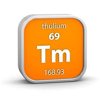 Thulium material sign Stock Photos