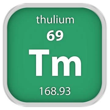 Thulium material sign Stock Photos