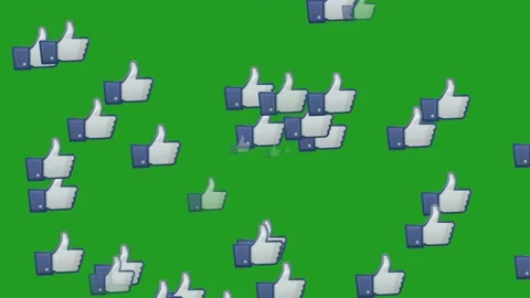Thumb up animation isolated at green screen, suitable for social media Stock Footage 152537838