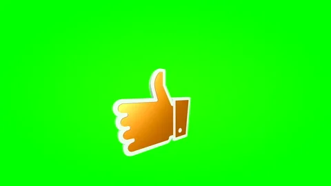 Thumb up.  Approval gesture. Greeting gesture. On green screen Stock Footage 161773458