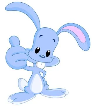 Thumb up bunny Stock Illustration