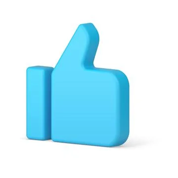 Thumb up cool like gesture isometric 3d icon positive solution realistic ve.. Stock Illustration