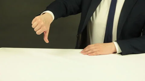 Thumb Down Stock Footage 62332198